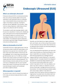 Endoscopic Ultrasound (EUS)